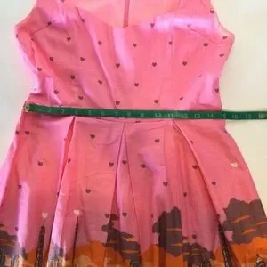 Lindy Bop Dresses Lindybop Nellie Pink Paris Print Dress 51